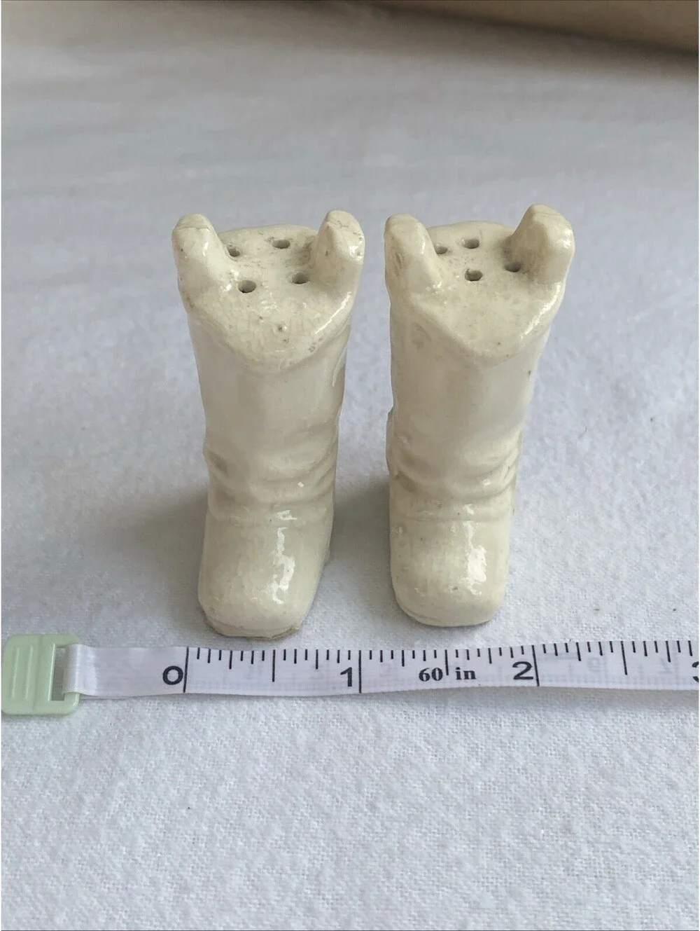 Vintage Ceramic Go Go Boots Or Cowboy Boot Salt and Pepper Shakers Made in Japan
